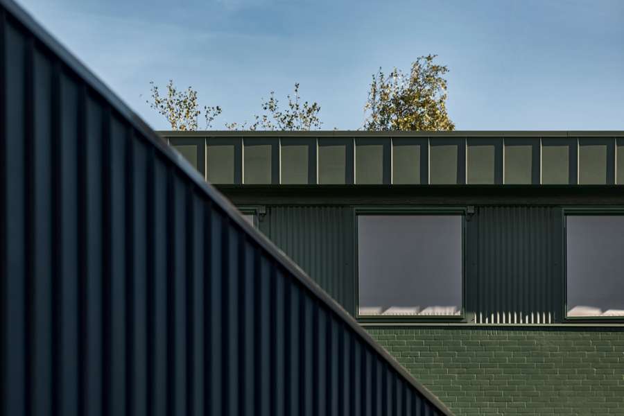 Modern office environment in Gladsaxe wrapped in steel profiles, Transformervej 14, 2860 Søborg, Denmark